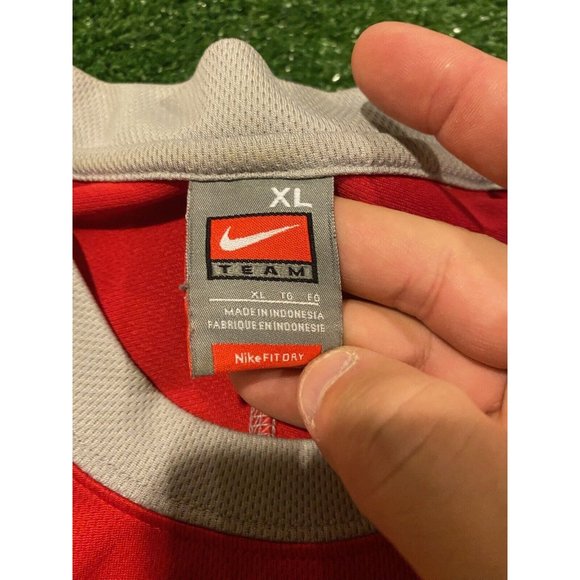 Retro Y2K Nike Fit Dry Ohio State Buckeyes center swoosh t-shirt size XL NCAA - Picture 3 of 10